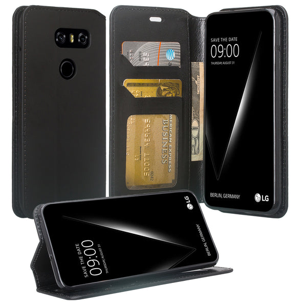 LG V30 Wallet Case - black - www.coverlabusa.com