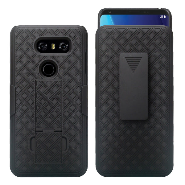 lg v30 holster shell combo case - www.coverlabusa.com