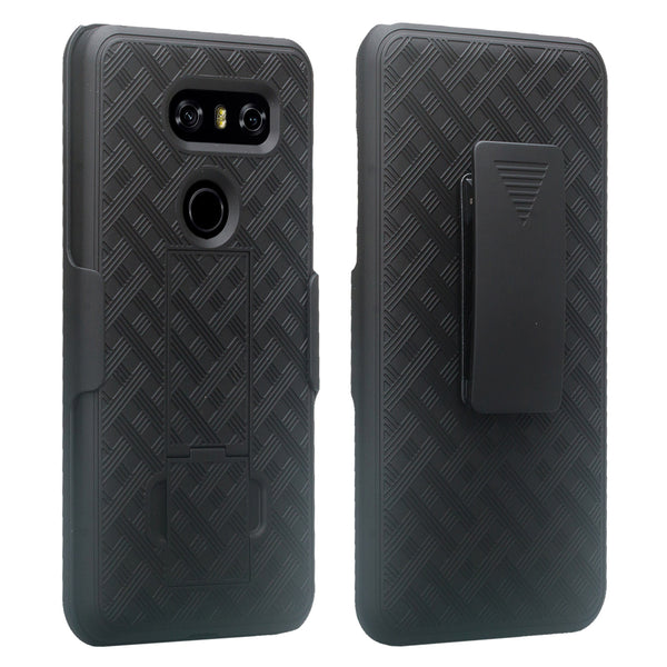 lg v30 holster shell combo case - www.coverlabusa.com