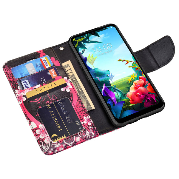 lg stylo 6 wallet case - heart butterflies - www.coverlabusa.com