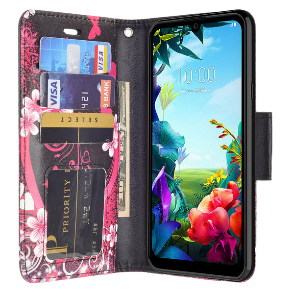 lg stylo 6 wallet case - heart butterflies - www.coverlabusa.com