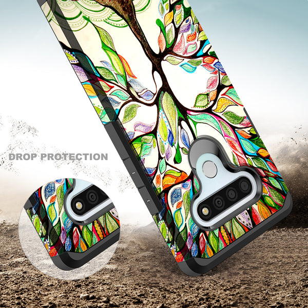 lg stylo 6 hybrid case - vibrant tree - www.coverlabusa.com