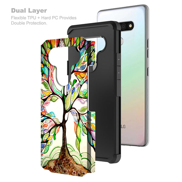 lg stylo 6 hybrid case - vibrant tree - www.coverlabusa.com