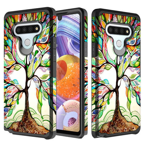 lg stylo 6 hybrid case - vibrant tree - www.coverlabusa.com