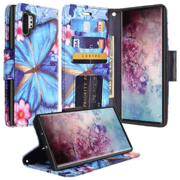 samsung galaxy a32 5g wallet case - blue butterfly - www.coverlabusa.com