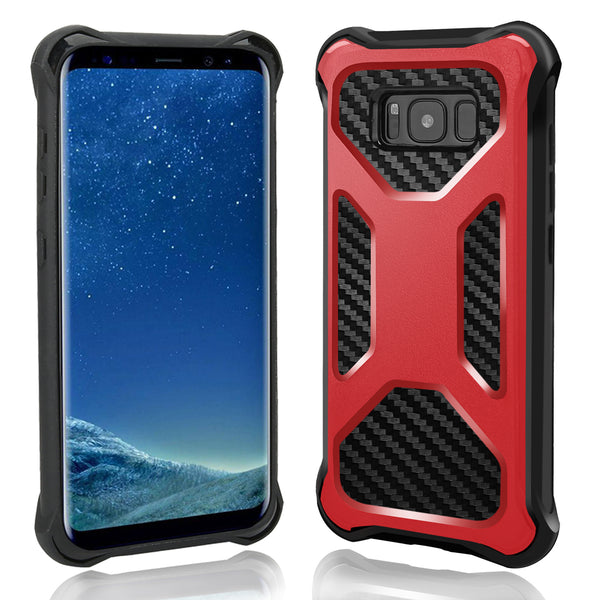 Samsung Galaxy Note 8 carbon fiber combo case - red - www.coverlabusa.com