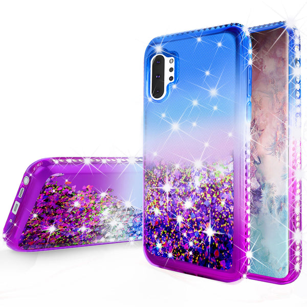 glitter phone case for samsung galaxy note 10 - blue/purple gradient - www.coverlabusa.com