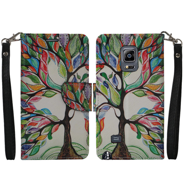 samsung galaxy note Edge wallet case - colorful tree - www.coverlabusa.com