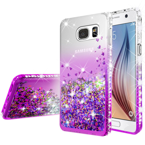 clear liquid phone case for samsung galaxy s7 edge - purple - www.coverlabusa.com