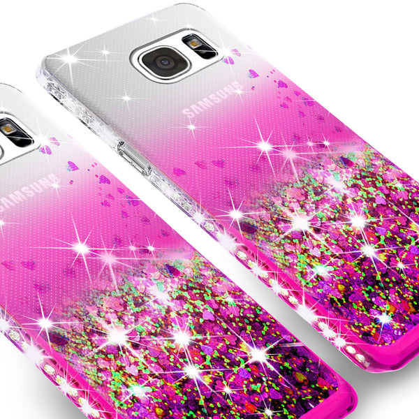 clear liquid phone case for samsung galaxy S7 - hot pink - www.coverlabusa.com