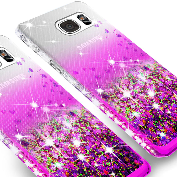clear liquid phone case for samsung galaxy s7 edge - purple - www.coverlabusa.com