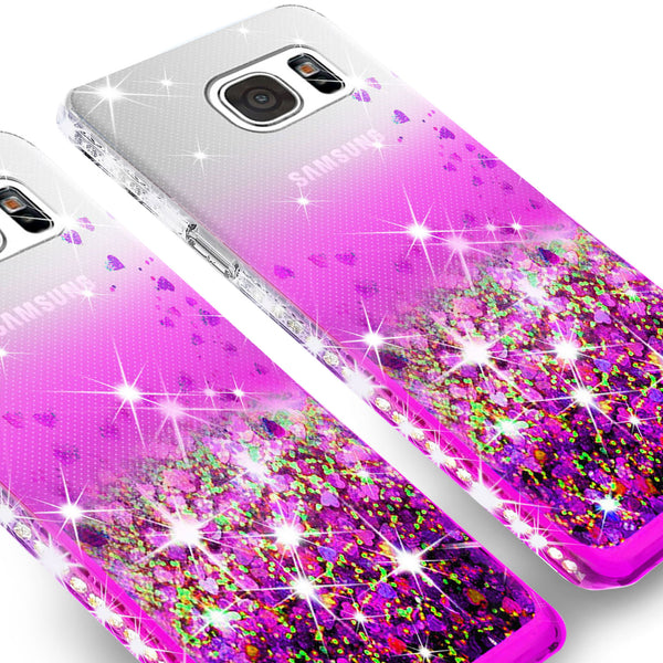 clear liquid phone case for samsung galaxy S7 - purple - www.coverlabusa.com