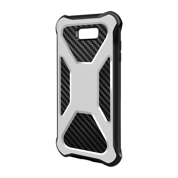 Galaxy J3 Emerge Carbon Fiber combo case - White - www.coverlabusa.com