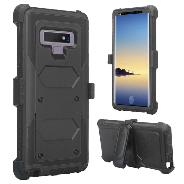 lg stylo 6 heavy duty hybrid holster case - black - www.coverlabusa.com