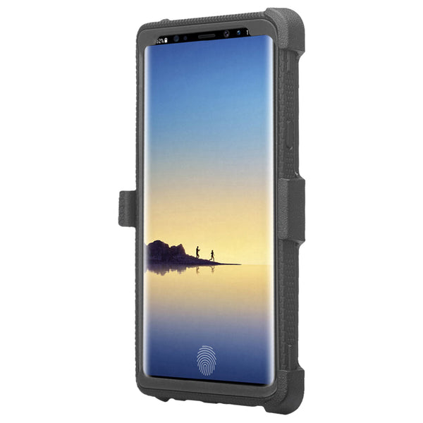 lg stylo 6 heavy duty hybrid holster case - black - www.coverlabusa.com