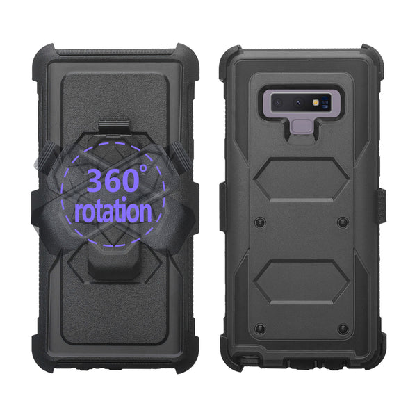 lg stylo 6 heavy duty hybrid holster case - black - www.coverlabusa.com