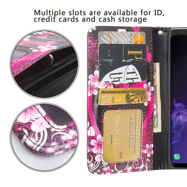 Samsung Galaxy S10 Wallet Case - heart butterflies - www.coverlabusa.com