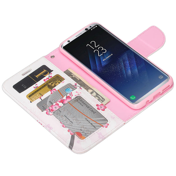 Samsung Galaxy S8 Wallet Case - cherry blossom - www.coverlabusa.com