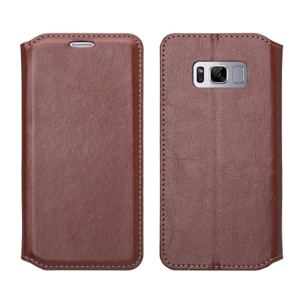 Samsung Galaxy S8 Wallet Case - brown - www.coverlabusa.com