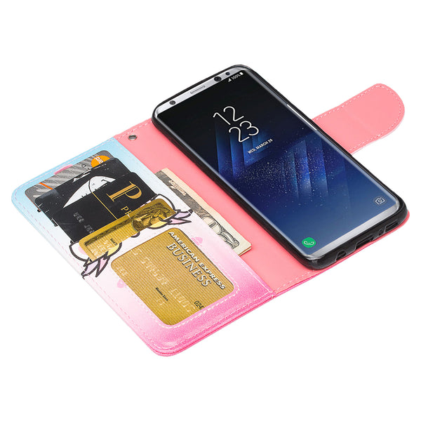 Samsung Galaxy S8 Wallet Case - White Unicorn - www.coverlabusa.com