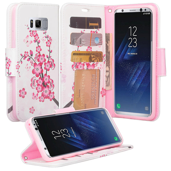 Samsung Galaxy S8 Wallet Case - cherry blossom - www.coverlabusa.com