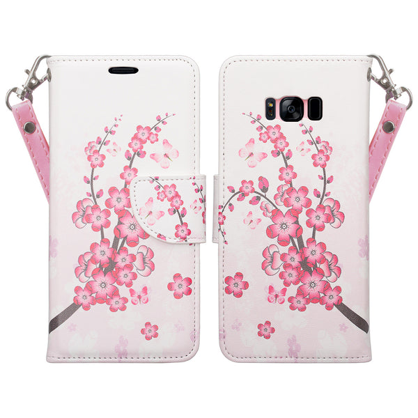 Samsung Galaxy S8 Plus Wallet Case - Cherry Blossom - www.coverlabusa.com