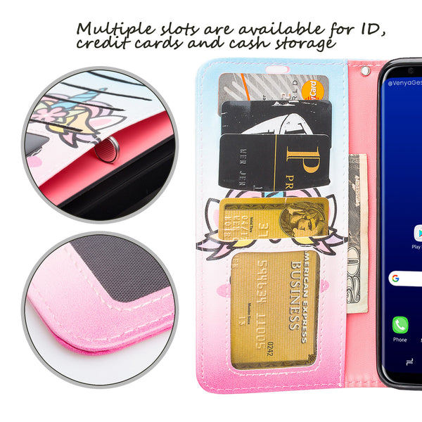Samsung Galaxy S8 Plus Wallet Case -White Unicorn - www.coverlabusa.com