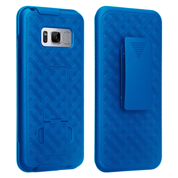 Samsung S8 Plus holster shell combo case - Blue - www.coverlabusa.com
