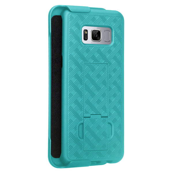 Samsung S8 Plus holster shell combo case - Teal - www.coverlabusa.com