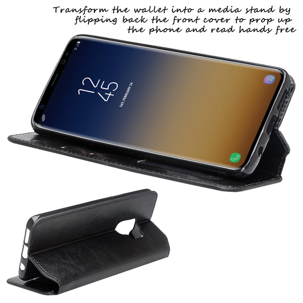 Samsung Galaxy S9 Wallet Case - black - www.coverlabusa.com
