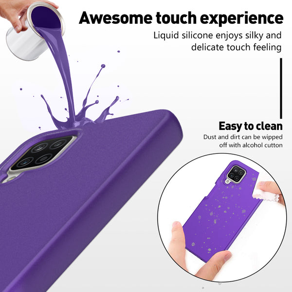 samsung galaxy a12 full-body tpu case - purple - www.coverlabusa.com