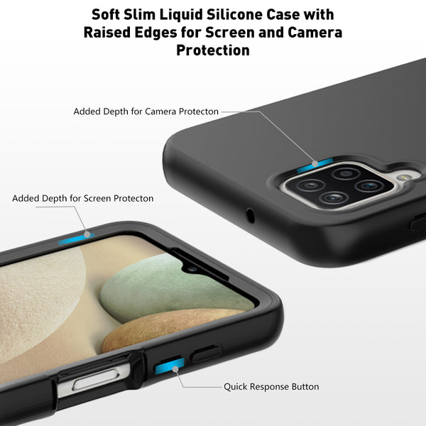 samsung galaxy a12 full-body tpu case - black - www.coverlabusa.com