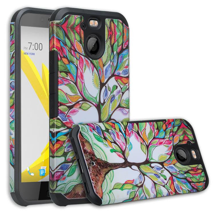 HTC Bolt Case, Hybrid Protective Cover COLORFUL TREE  WWW.COVERLABUSA.COM