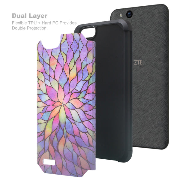 ZTE Tempo X | N9137 | ZTE Blade Vantage Case - rainbow flower -  www.coverlabusa.com