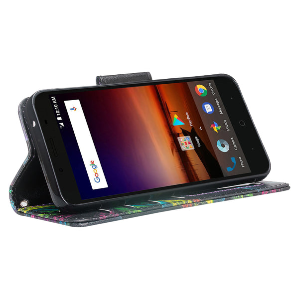 ZTE Tempo X Wallet Case - Feather - www.coverlabusa.com