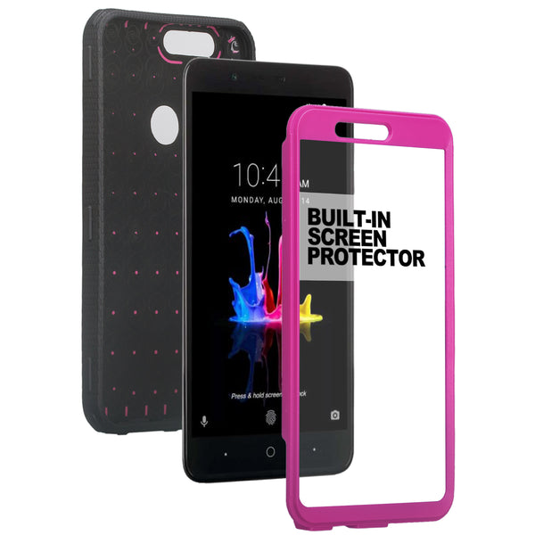 ZTE Sequoia heavy duty holster case - purple - www.coverlabusa.com