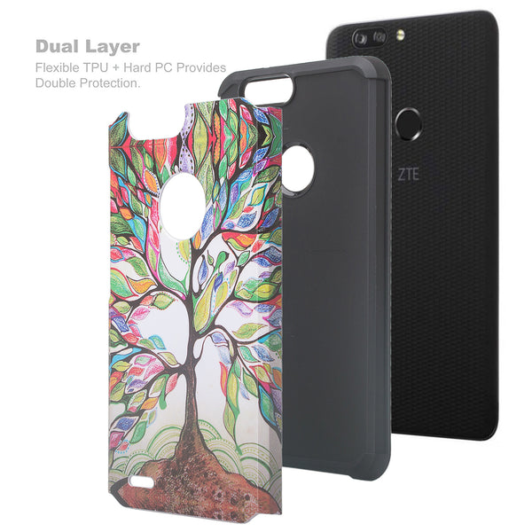 zte sequoia hybrid case - vibrant tree - www.coverlabusa.com