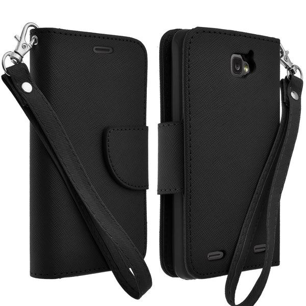 ZTE Zephyr leather wallet case - black - www.coverlabusa.com